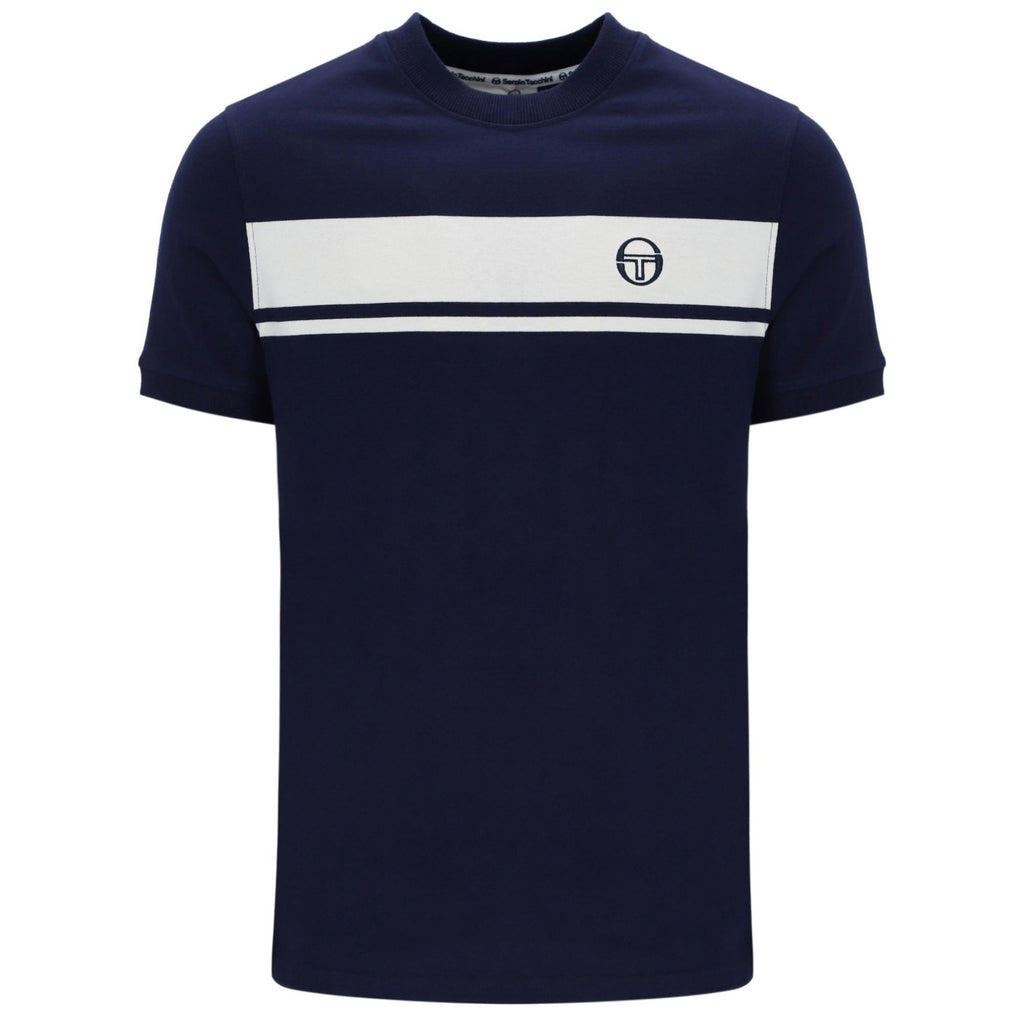 Sergio Tacchini Master T-Shirt - Navy and White