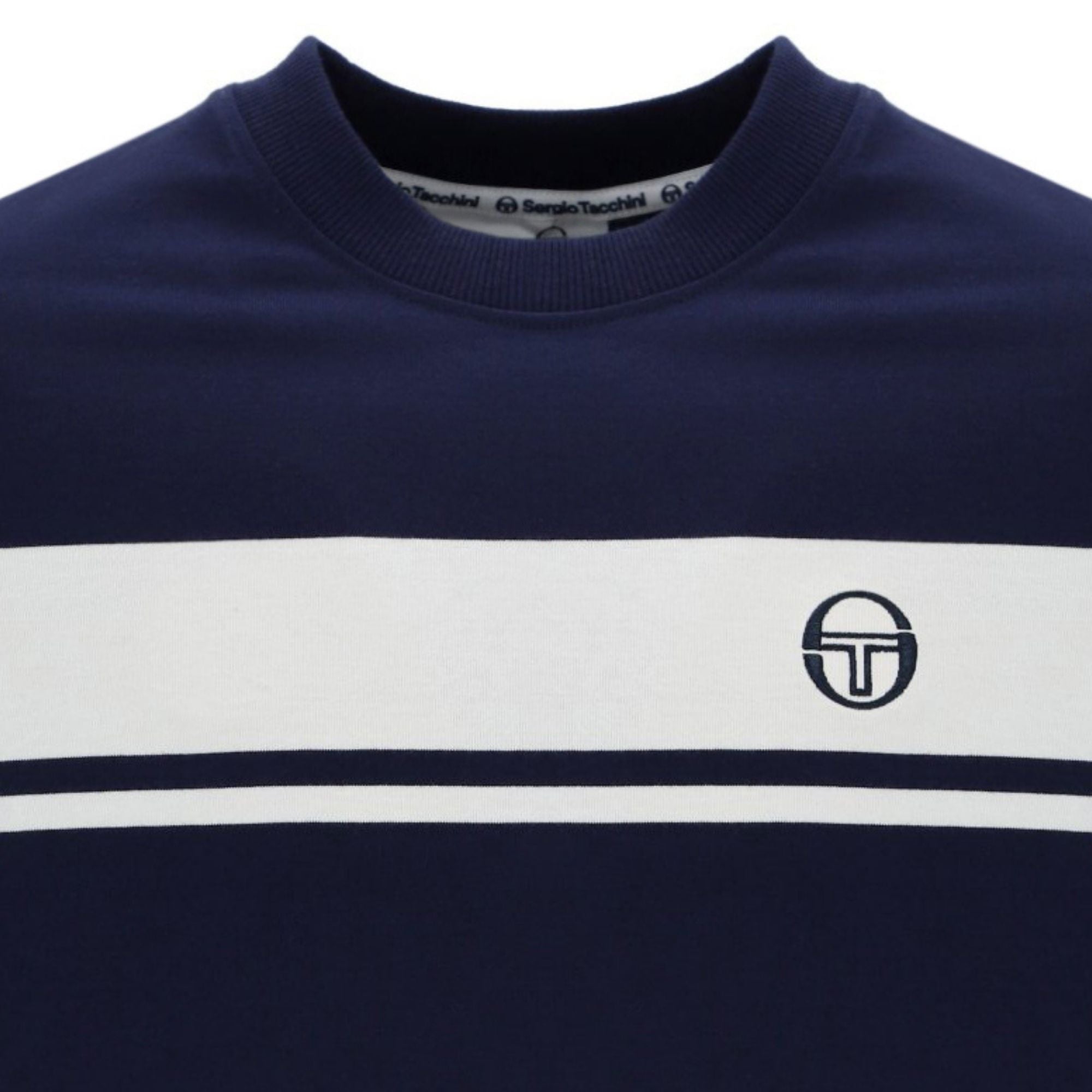 Sergio Tacchini Master T-Shirt - Navy and White