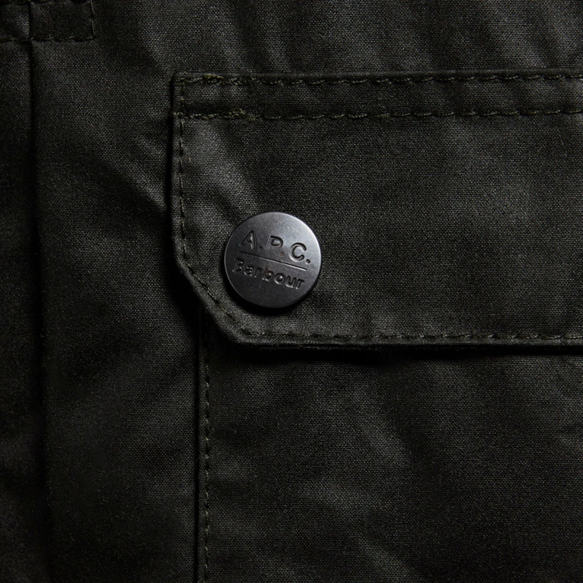 Barbour x APC Beaufort Wax Jacket - Dark Sage