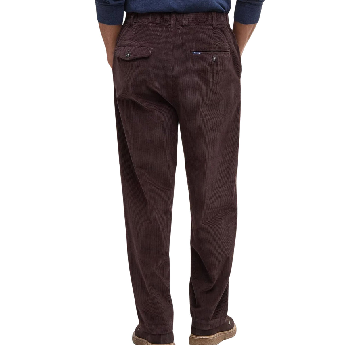 Barbour Stretch Cord Relaxed Fit Trousers - Dark Oak