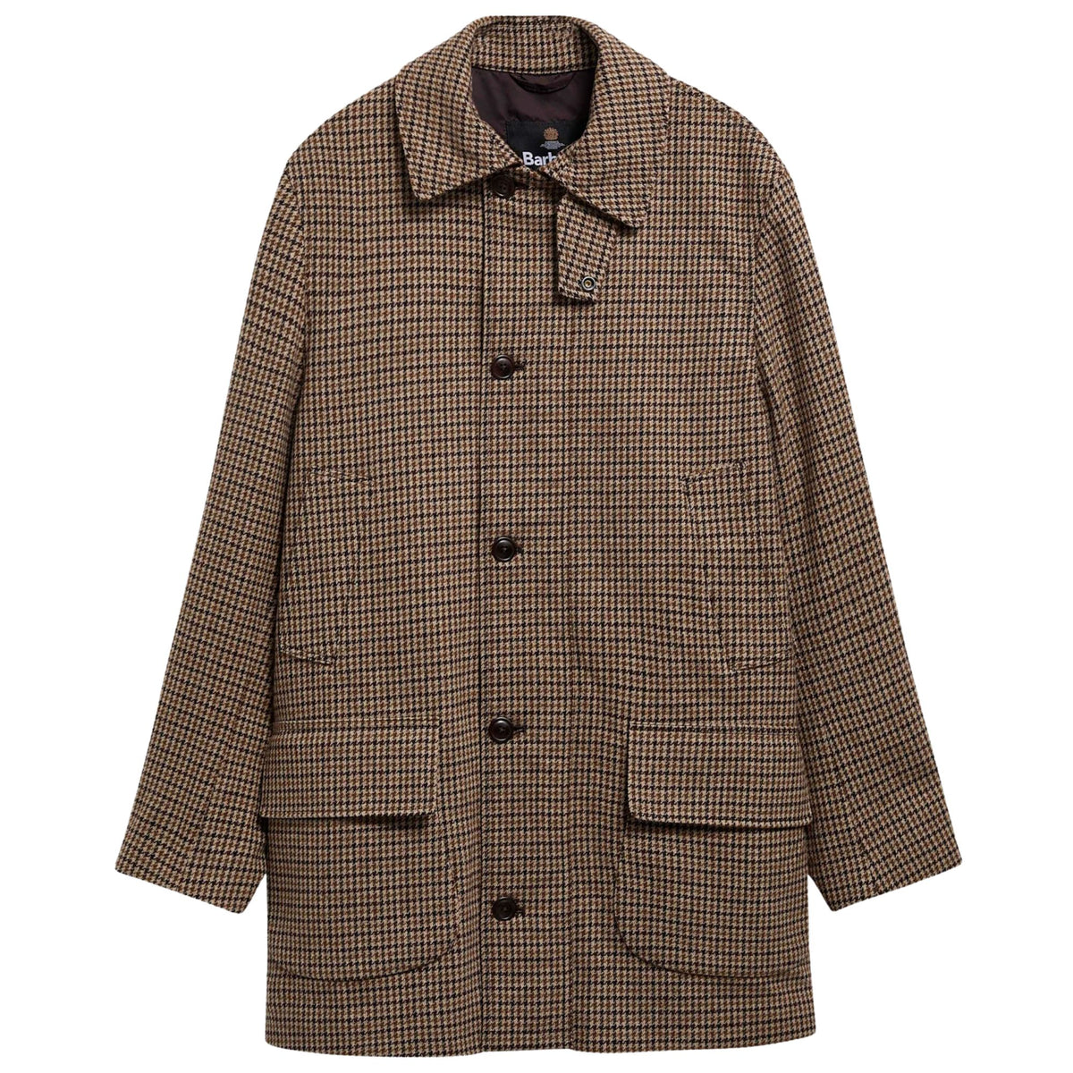 Barbour Modified Border Wool Jacket - Dark Sand