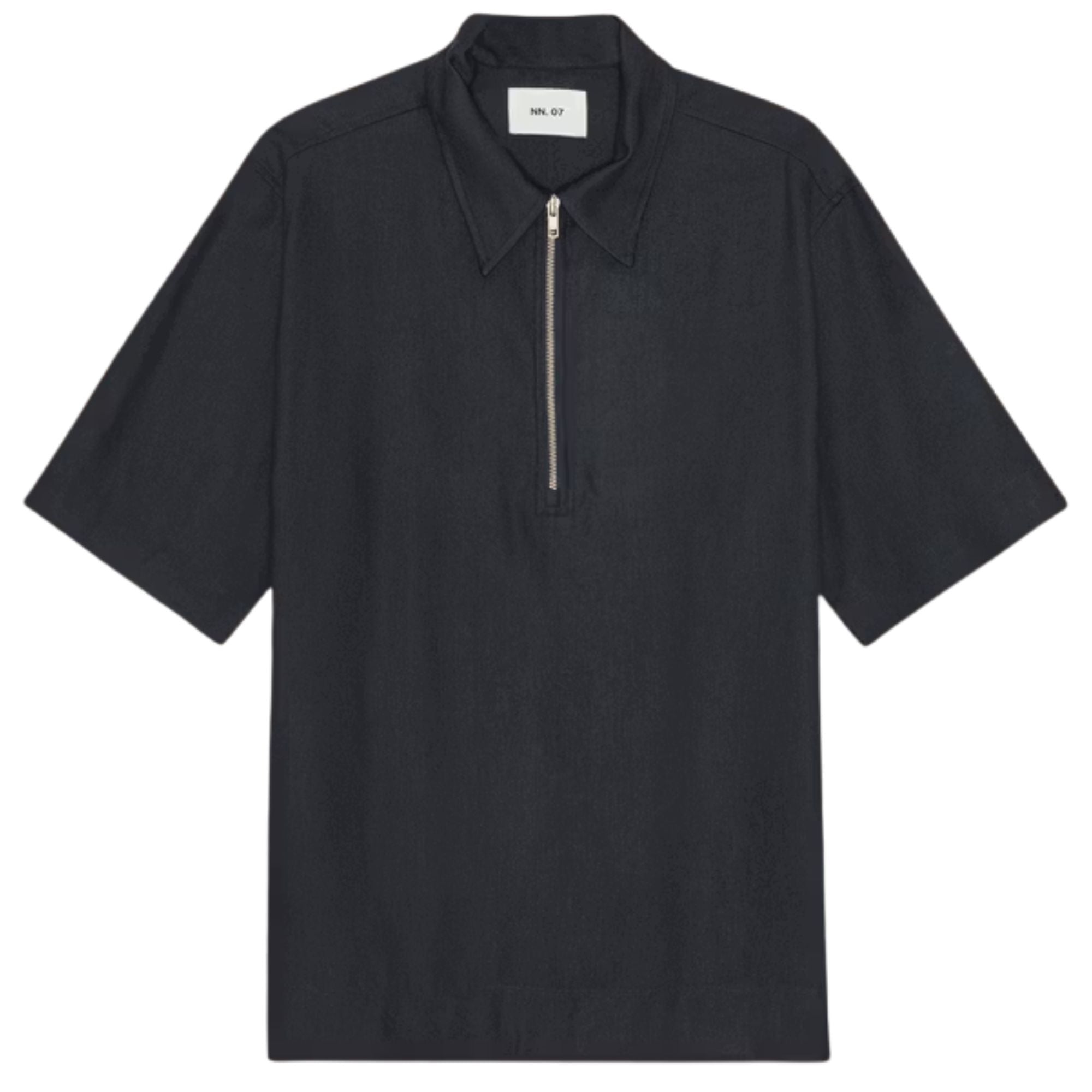 Bruno Linen Blend Polo - Deep Navy
