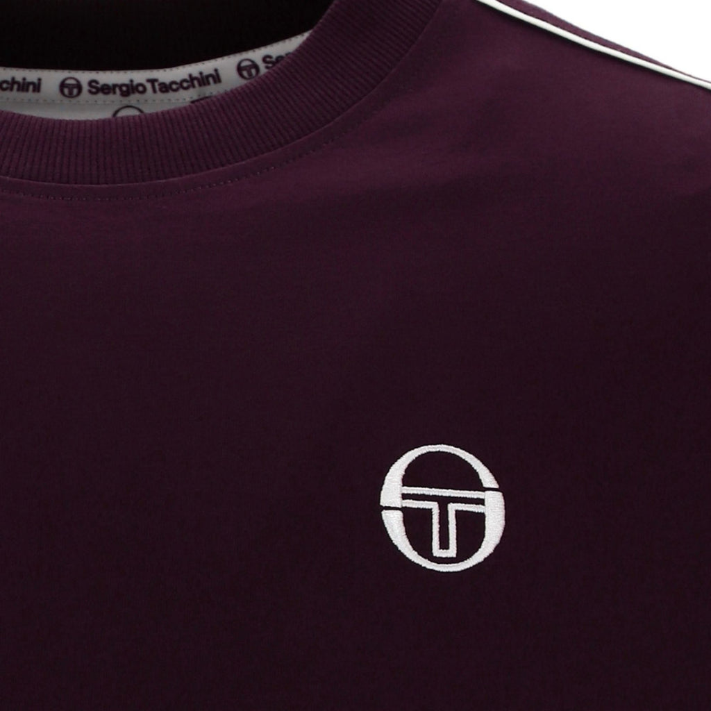 Sergio Tacchini Santis Raised Logo T-Shirt - Fig/Gardenia