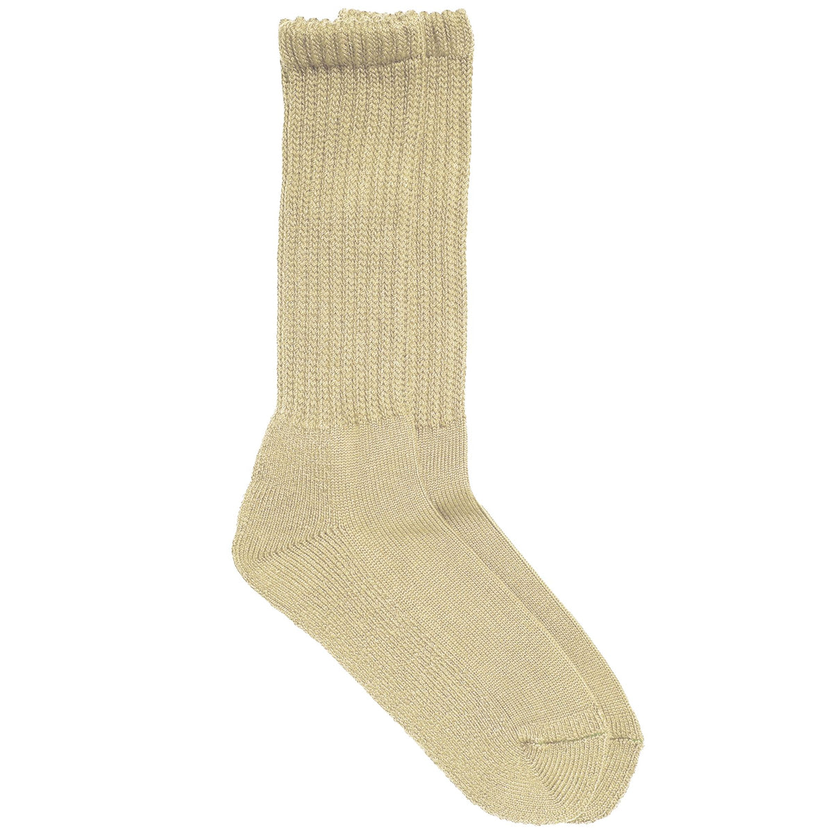 RoToTo Socks Loose Pile Crew Socks - Raw Beige