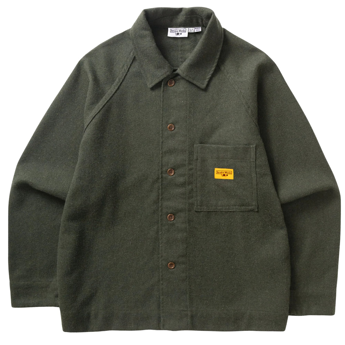 Service Works Flannel FOH Overshirt - Forest