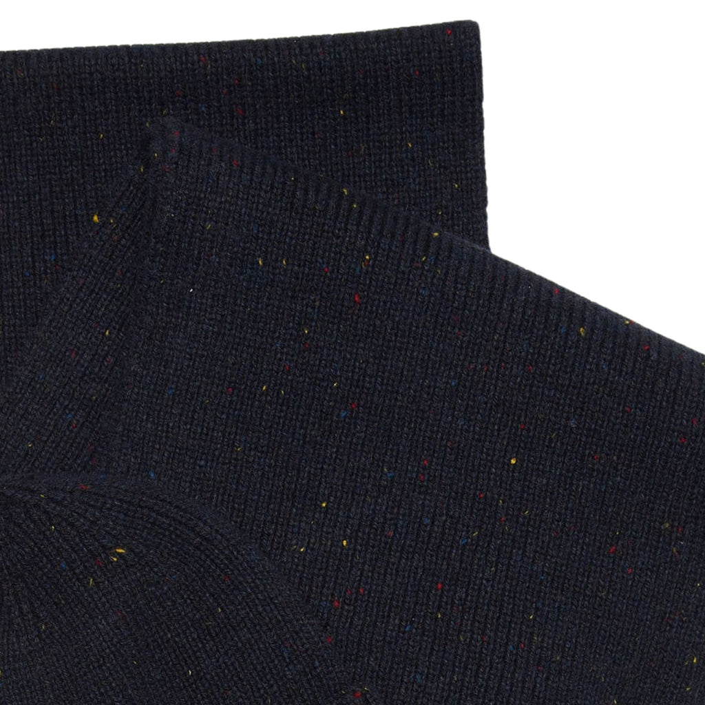 Barbour Carlton Fleck Beanie & Scarf Gift Set - Navy