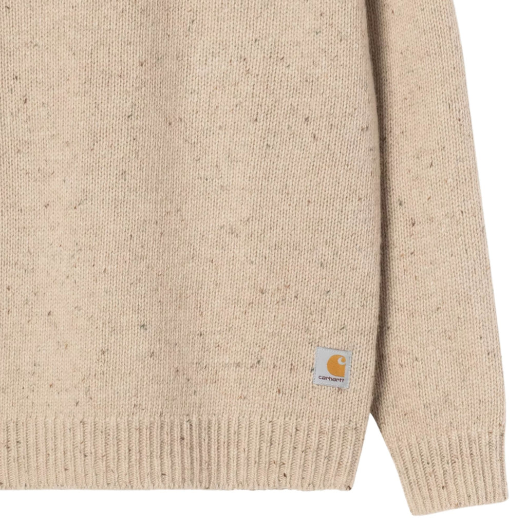 Carhartt WIP Anglistic Sweater - Speckled Fleur de Sel