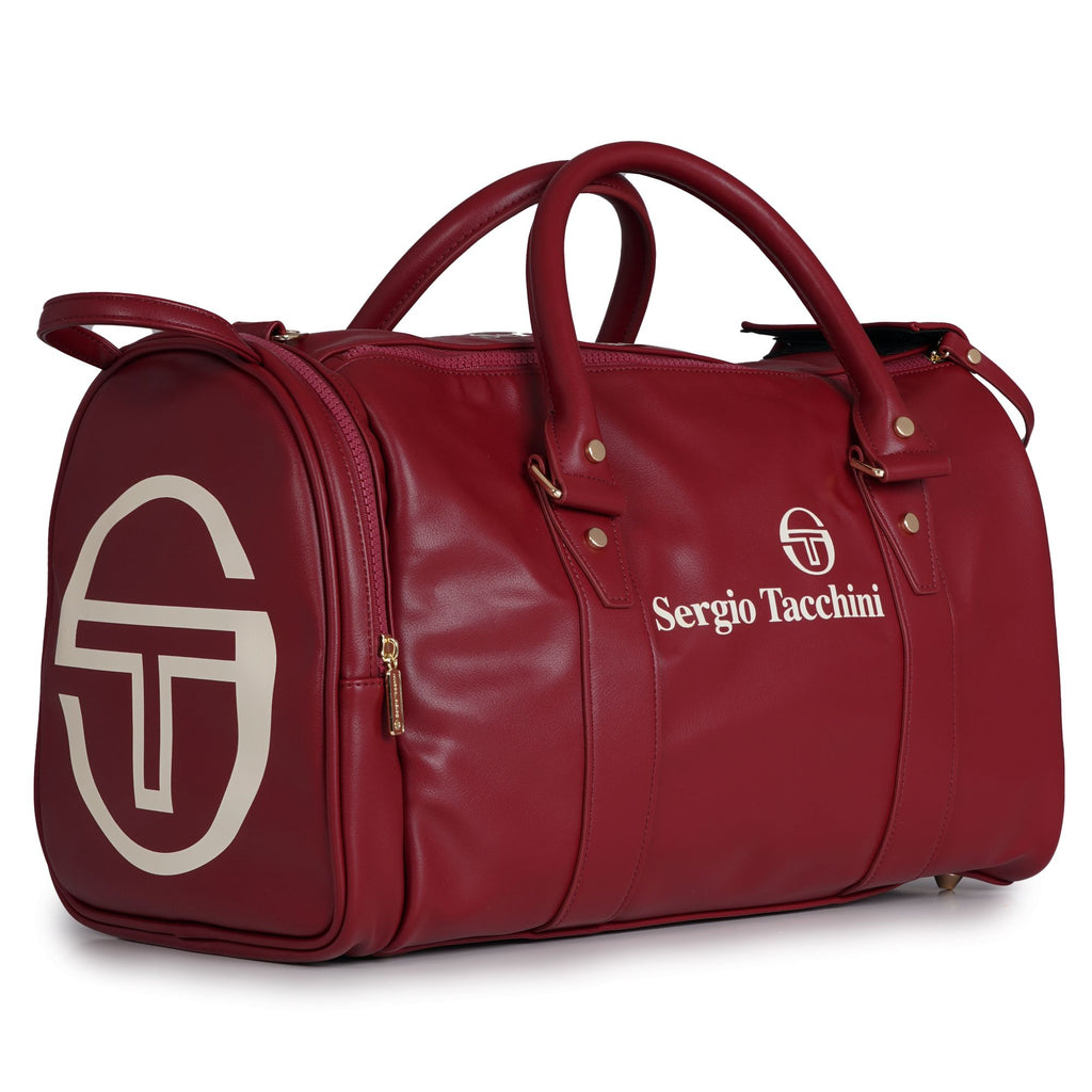 Sergio Tacchini x Stuarts x Stuarts Jorno Gym Holdall - Merlot/Buttercream