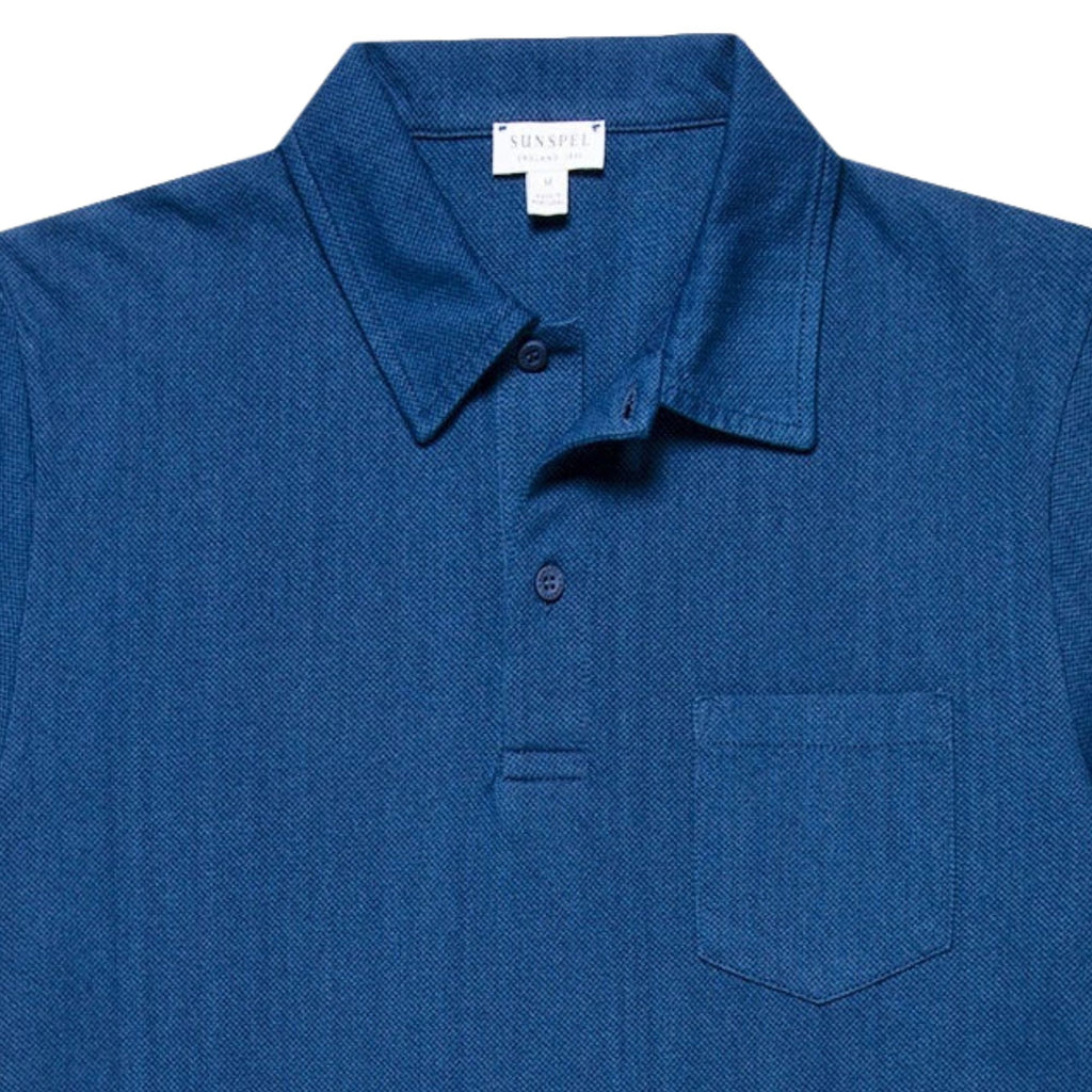 Sunspel Riviera Polo Shirt - Indigo