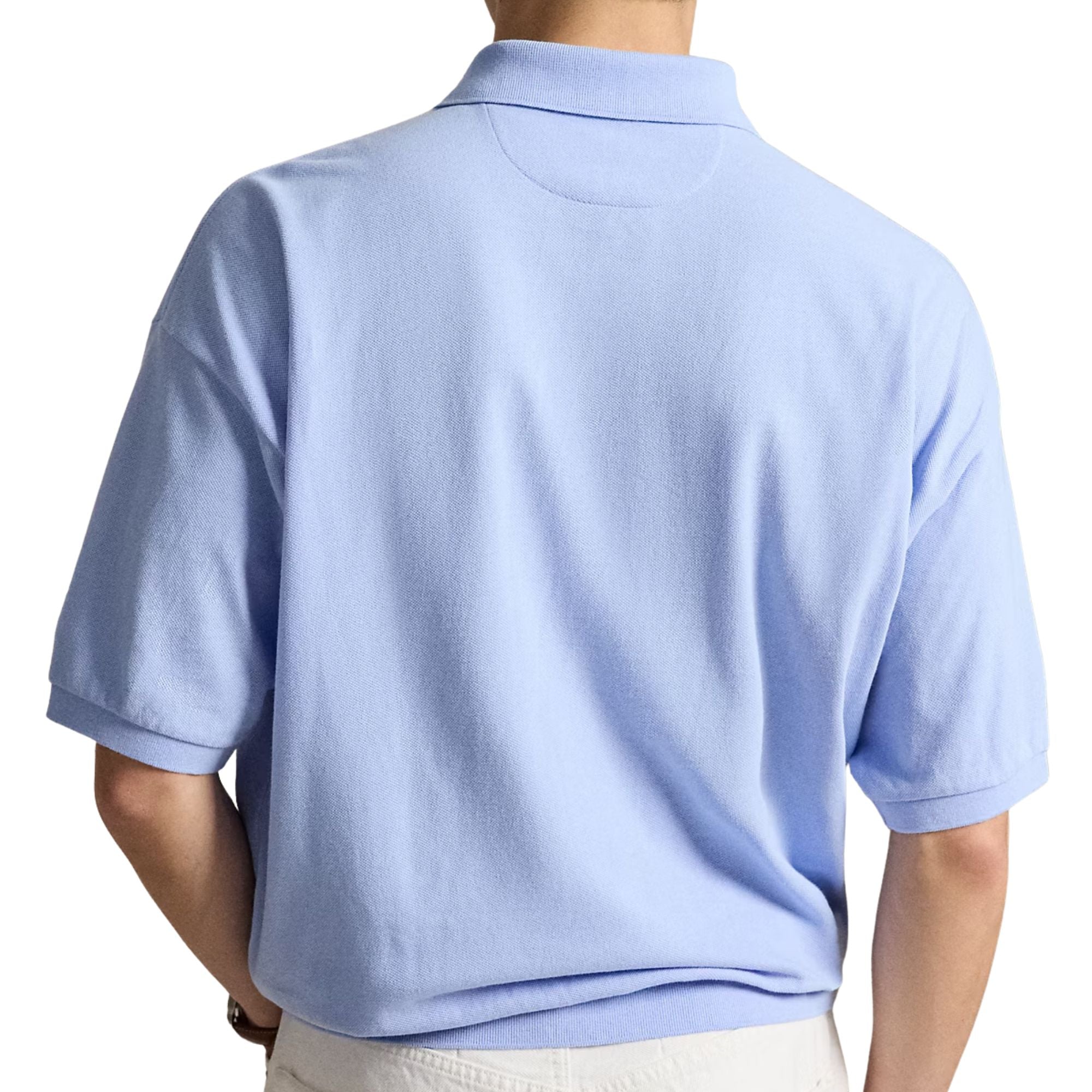 Polo Ralph Lauren Relaxed Fit Mesh Polo Shirt - Pebble Blue