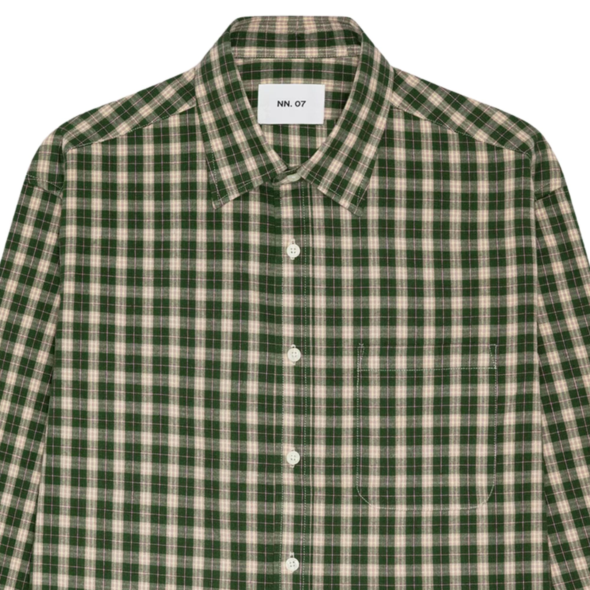 NN07 Deon Shirt - Eden Green