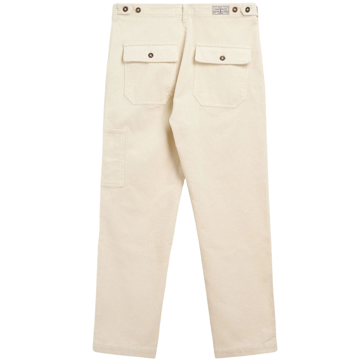 Sebago Milton Corduroy Trousers - White Natural