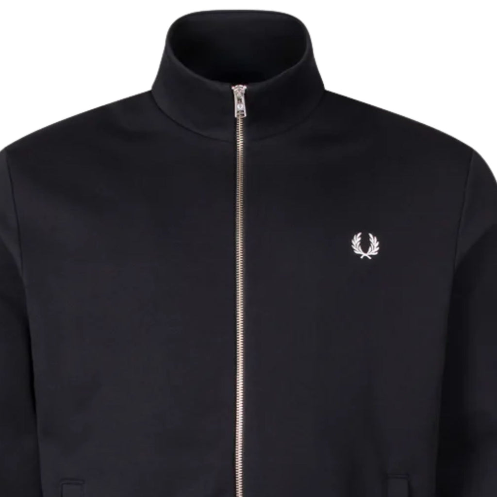 Fred Perry Zip Through Sweatshirt - Black