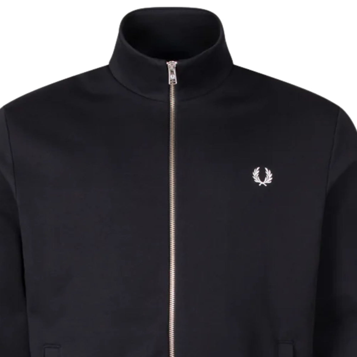 Fred Perry Zip Through Sweatshirt - Black