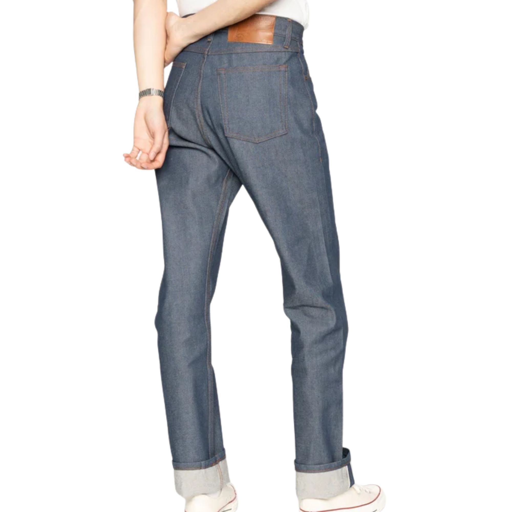 Naked and Famous Denim True Guy Natural Indigo Selvedge - Natural