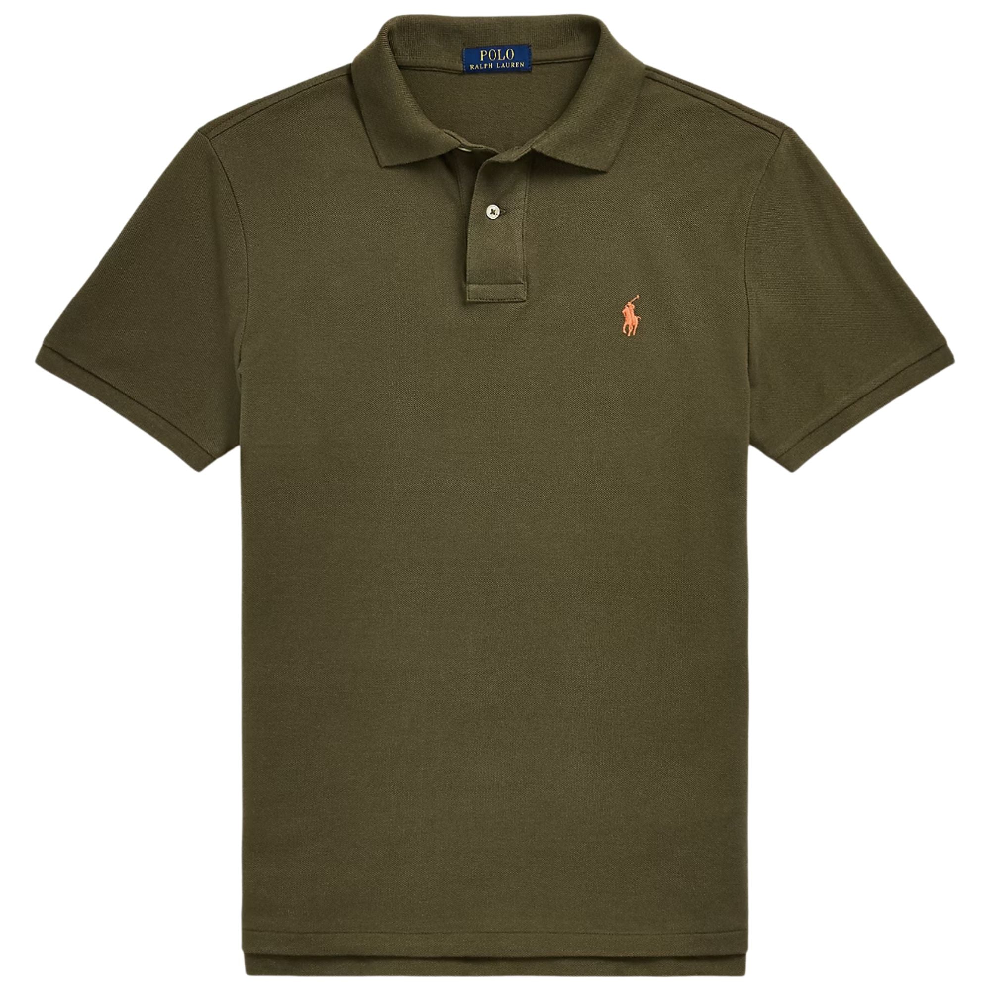 Polo Ralph Lauren The Iconic Custom Slim Fit Mesh Polo - Canopy Olive