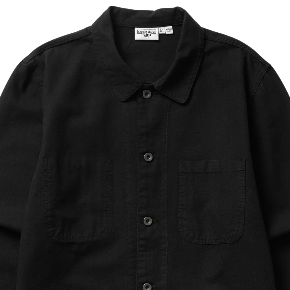 Service Works Canvas Long Shop Coat - Black