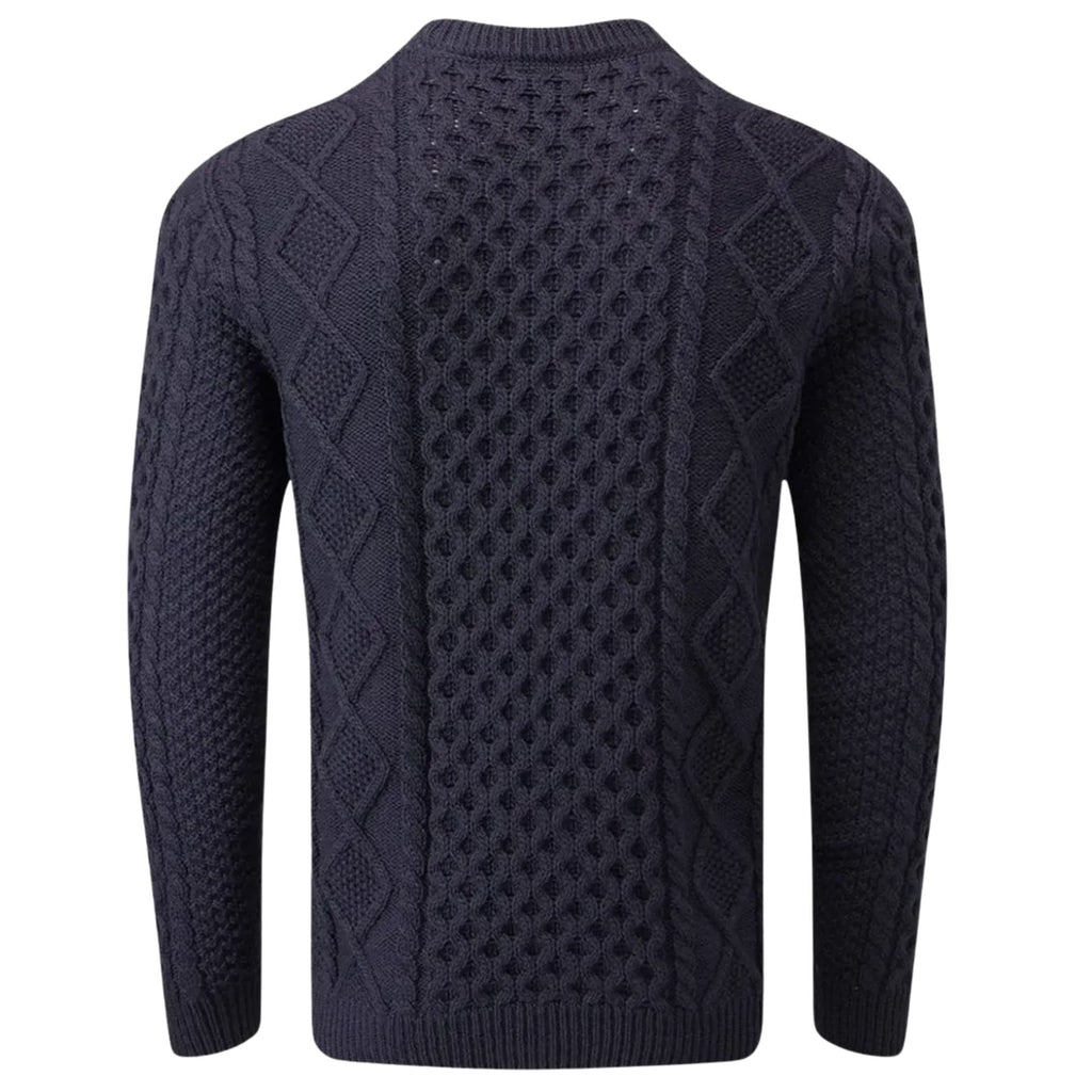 Gloverall Aran Jumper - Navy