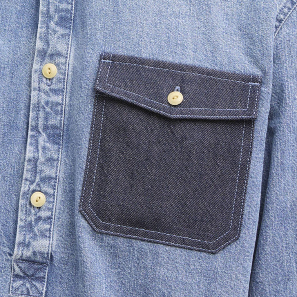 Chopper Denim Shirt - Washed Indigo