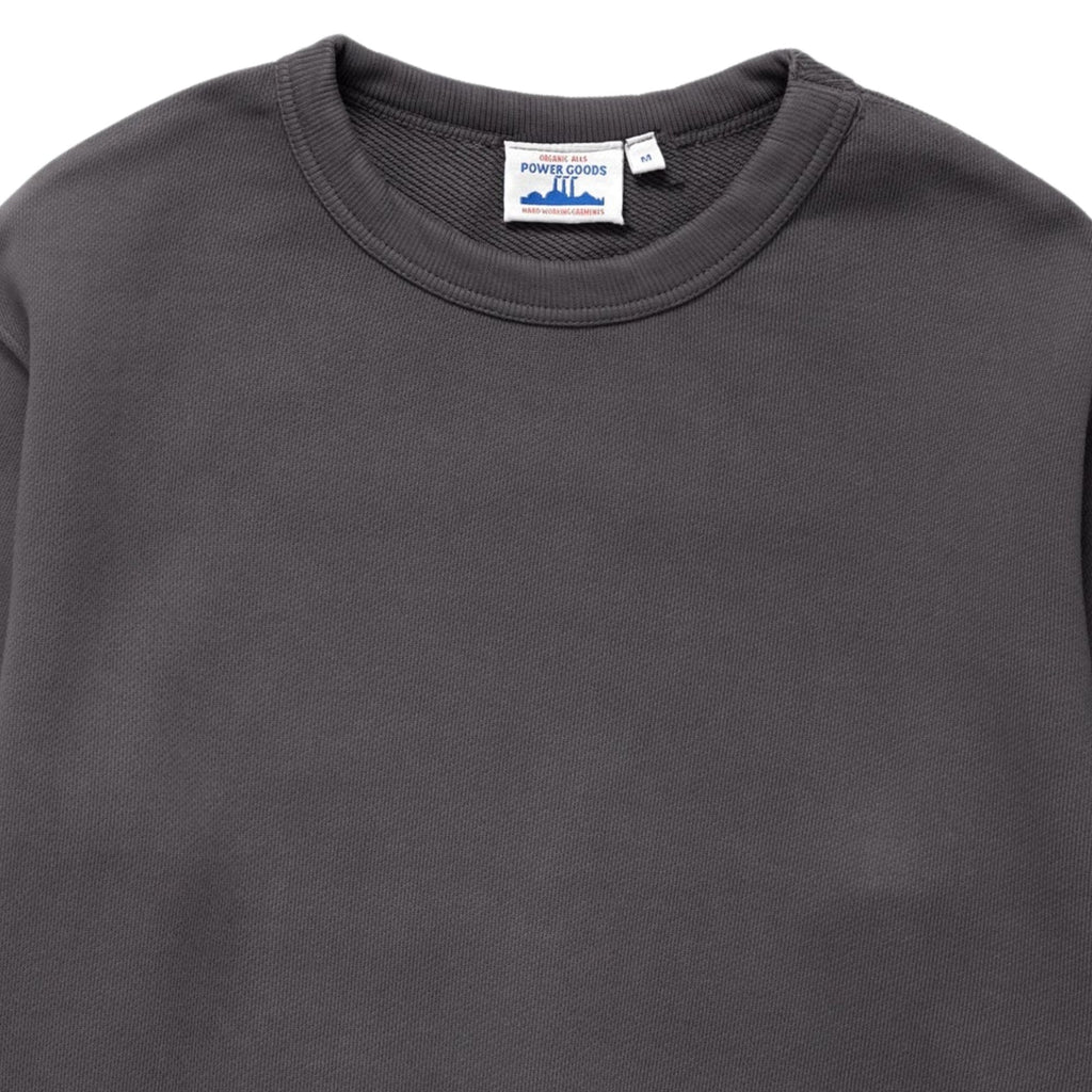 Power Goods Loopback Crewneck - Washed Black