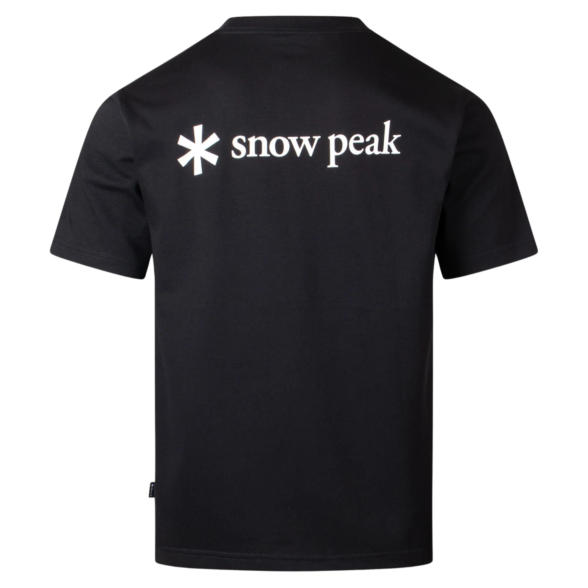 Snow Peak Back Printed Logo T-Shirt - Black