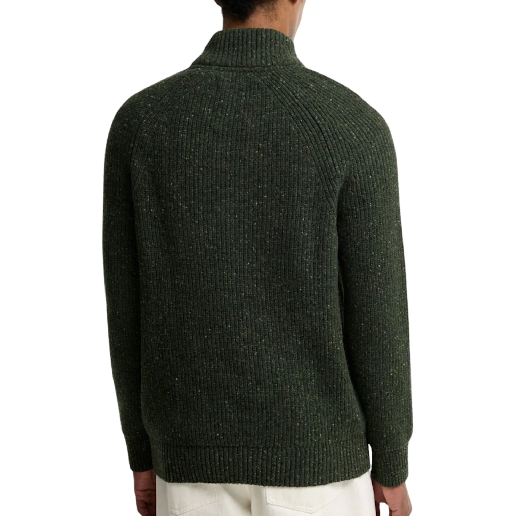 Barbour Fleck Half Zip - Olive