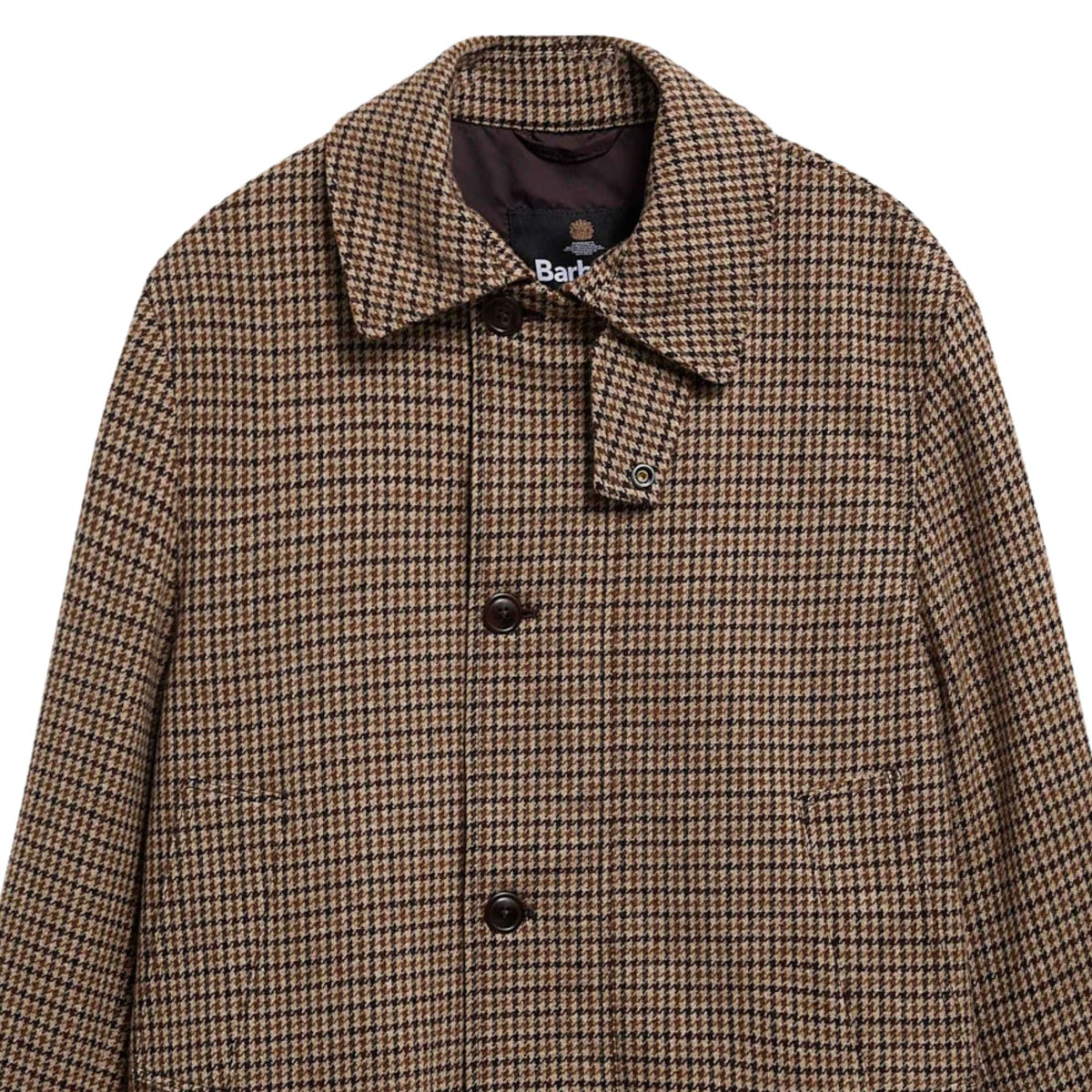 Barbour Modified Border Wool Jacket - Dark Sand
