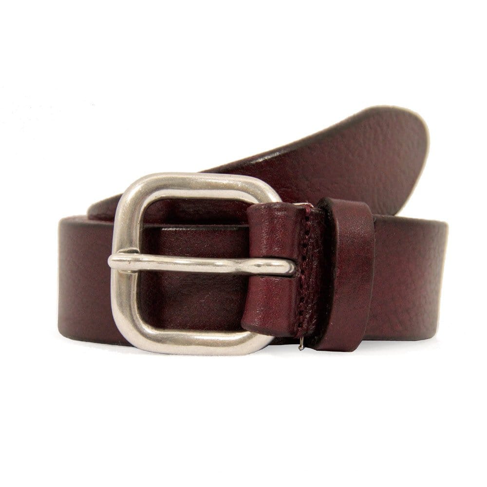 Anderson's Belts Textured Leather Belt - Aubergine