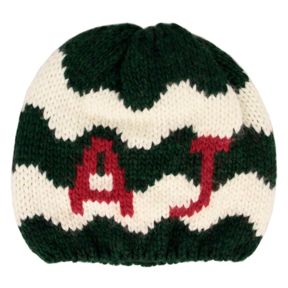 Emporio Armani Armani Jeans Knit Gree White Beanie U6469