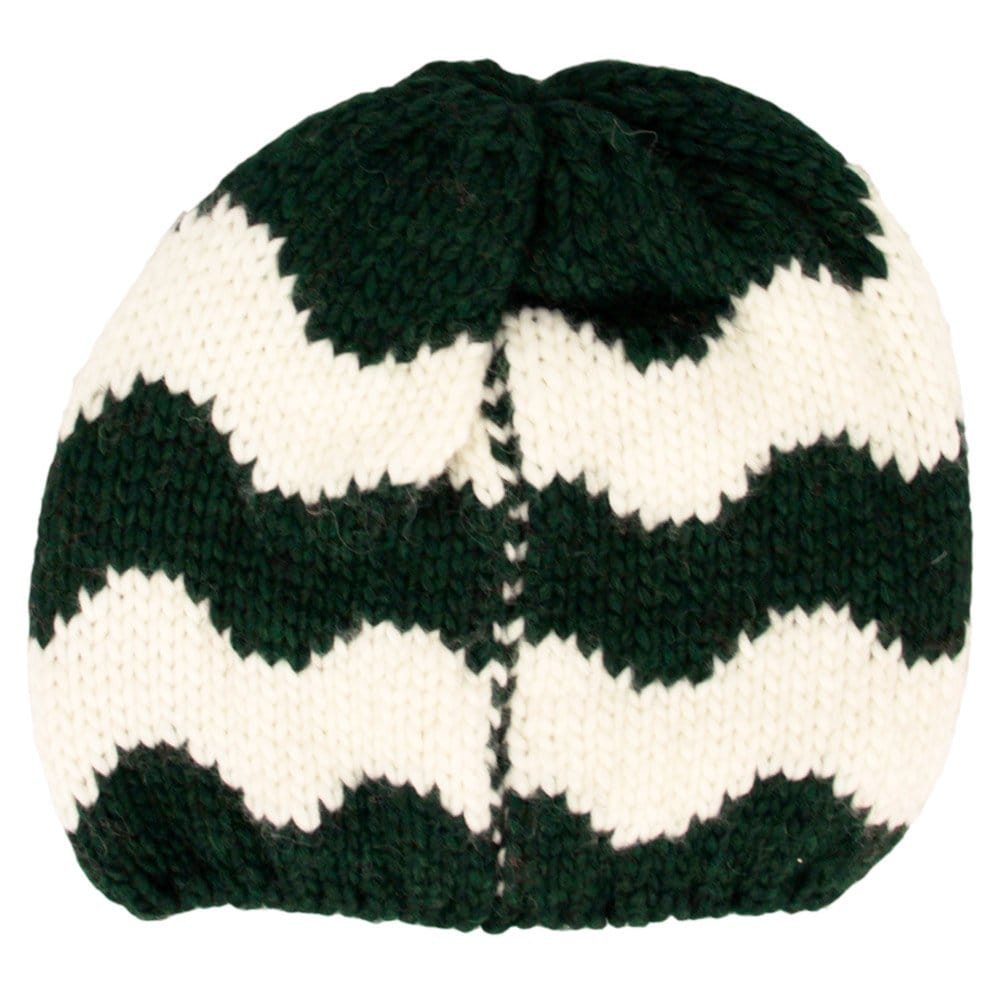 Emporio Armani Armani Jeans Knit Gree White Beanie U6469