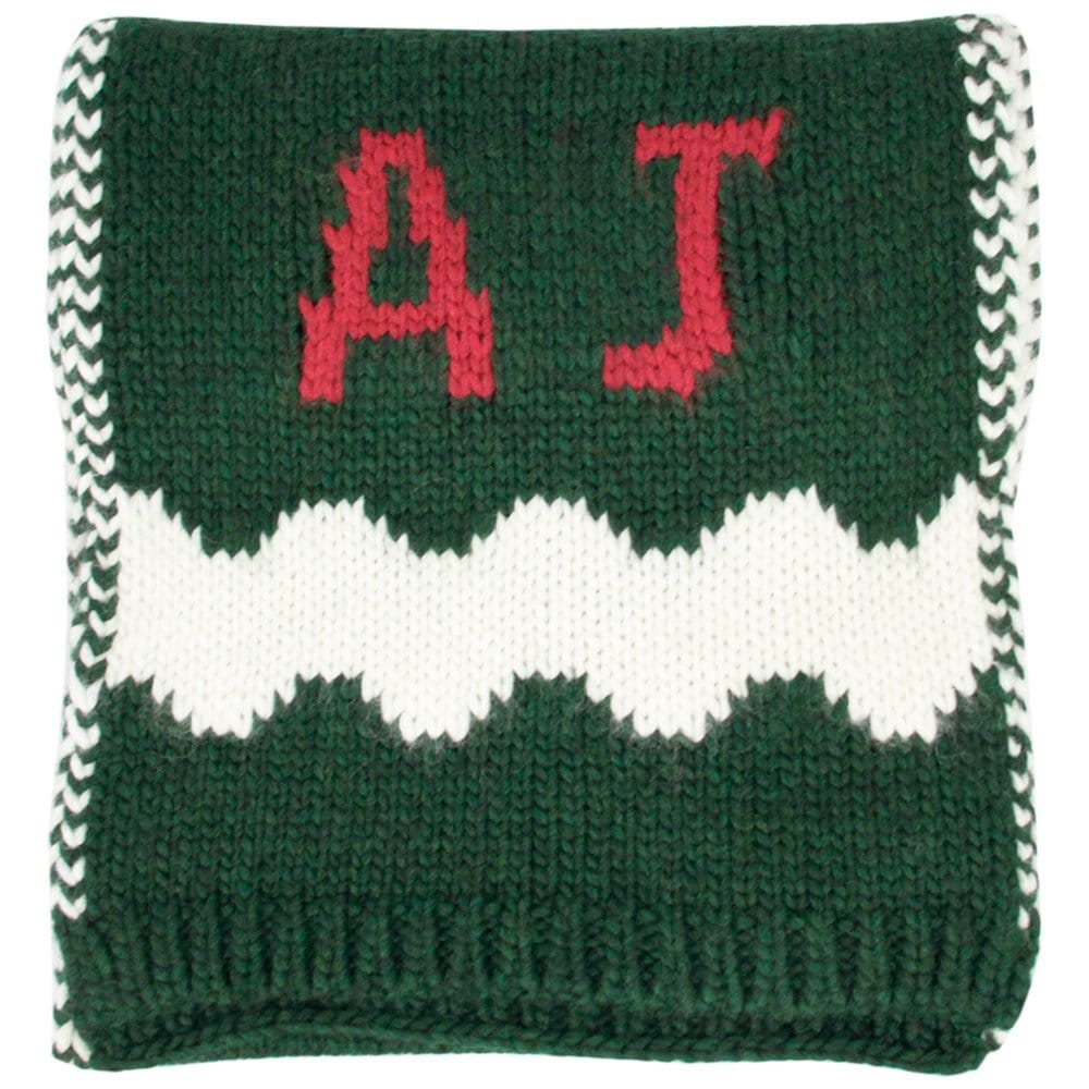Emporio Armani Armani Jeans W8 Green Wool Blend Scarf U6470