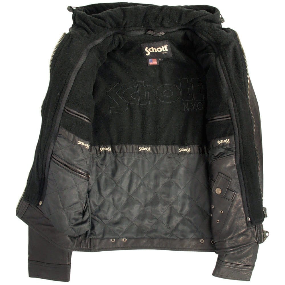 Schott NYC LC8102 Police Black Leather jacket