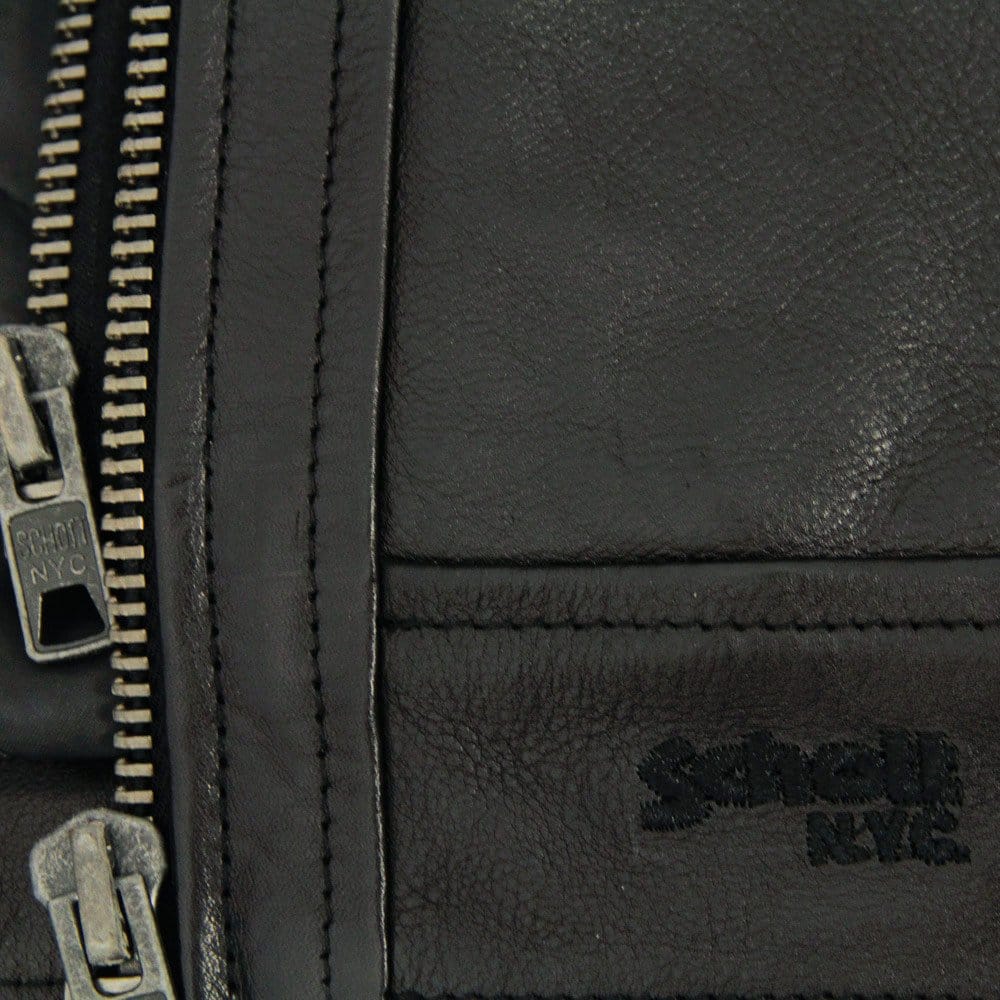 Schott NYC LC8102 Police Black Leather jacket