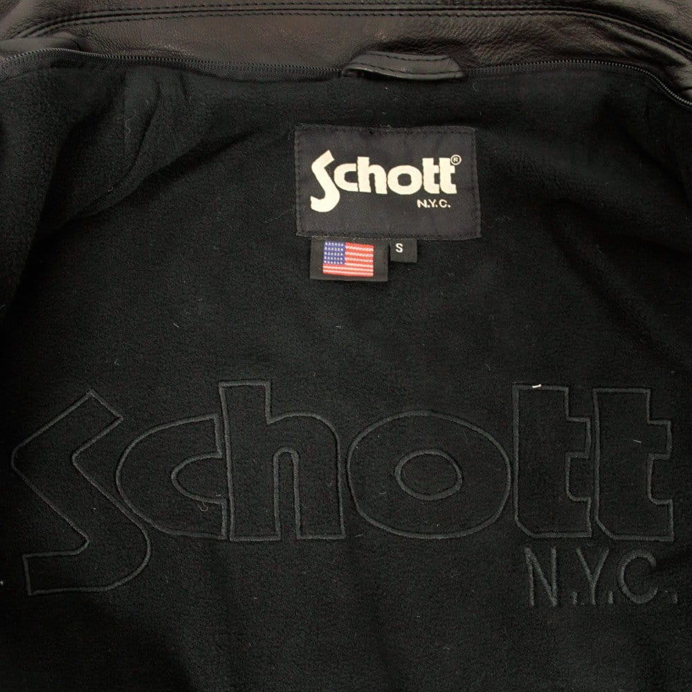Schott NYC LC8102 Police Black Leather jacket