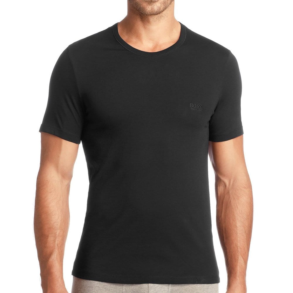 Boss Black Cotton Classic Crew Neck T-Shirt - 3PK
