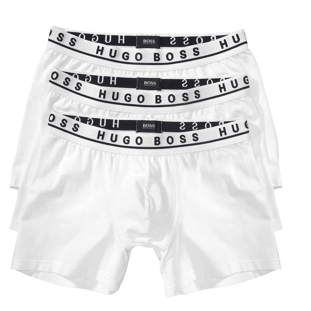 Boss Hugo Boss Cyclist 3 Pack White Boxer Shorts 50236747
