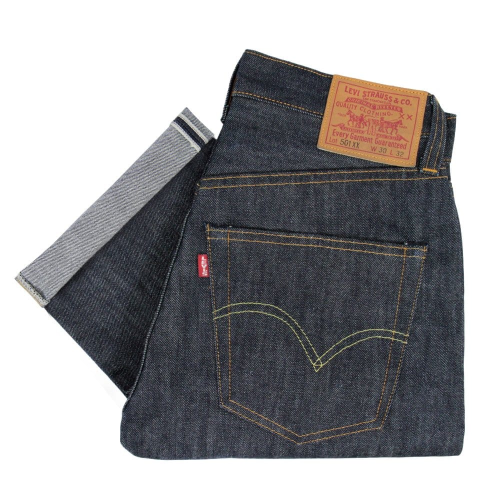Levis Vintage 1947 Rigid Shrink to Fit 501 XX Unwashed Selvage Denim Jeans 47501-0167
