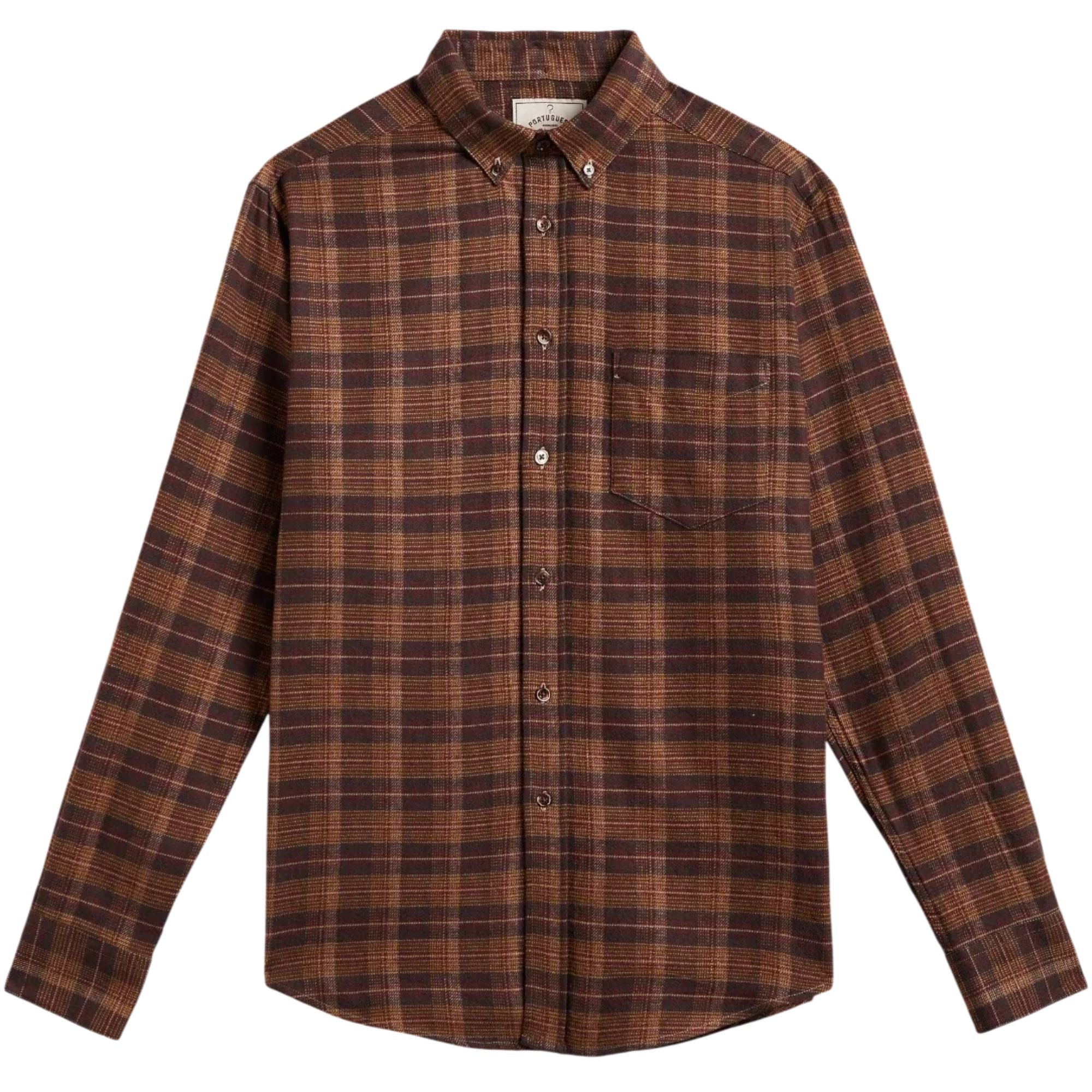 Portuguese Flannel Trigo Plaid Flannel Shirt - Multi