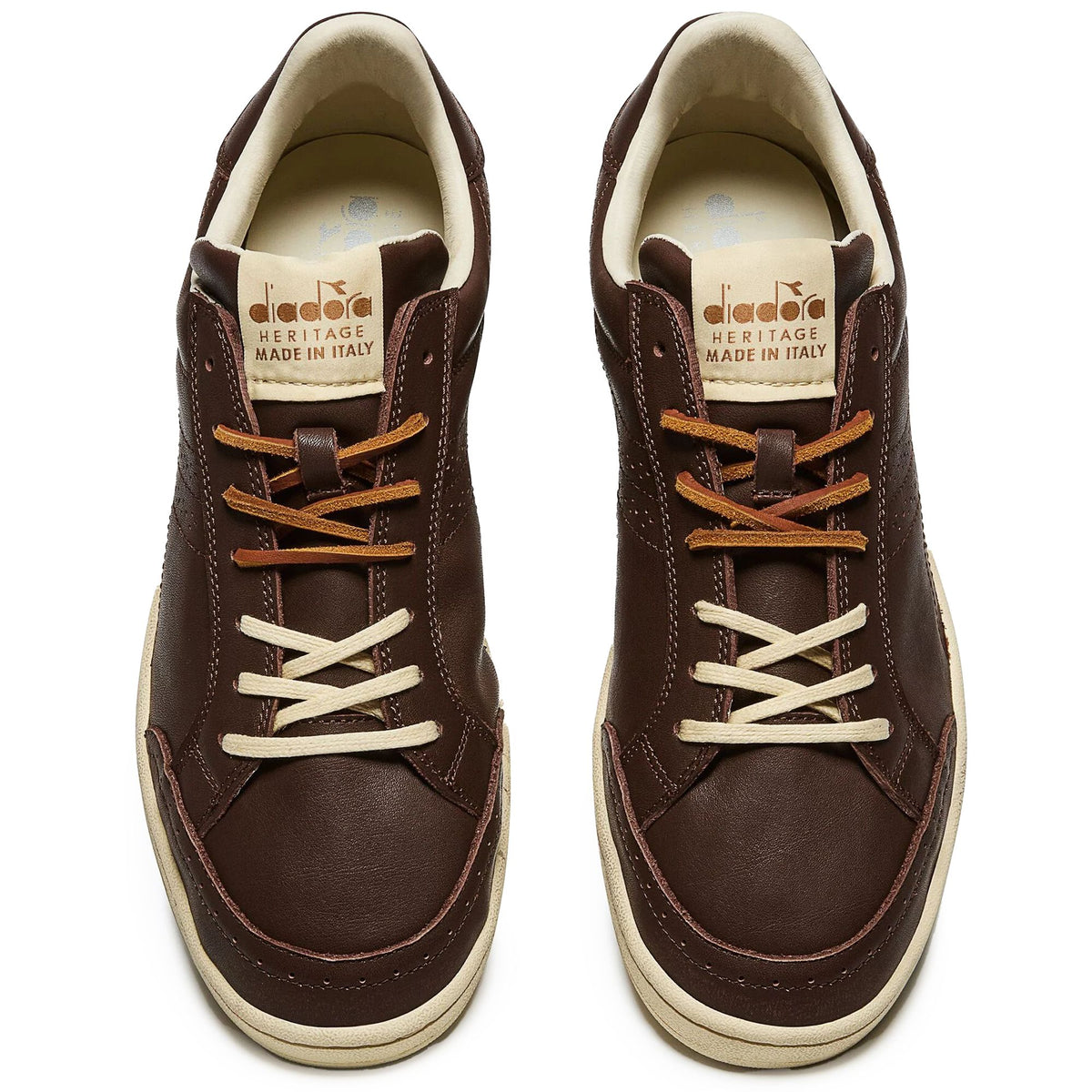 Diadora Prestige Brogue Italia Trainers - Brown Rubber
