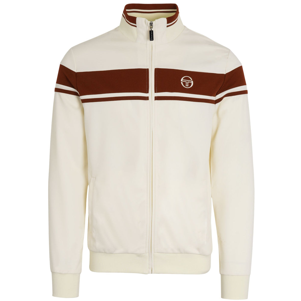 Sergio Tacchini x Stuarts x Stuarts Damarindo Track Top - Buttercream/Merlot