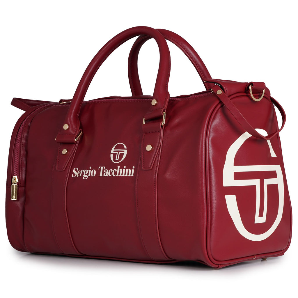 Sergio Tacchini x Stuarts x Stuarts Jorno Gym Holdall - Merlot/Buttercream