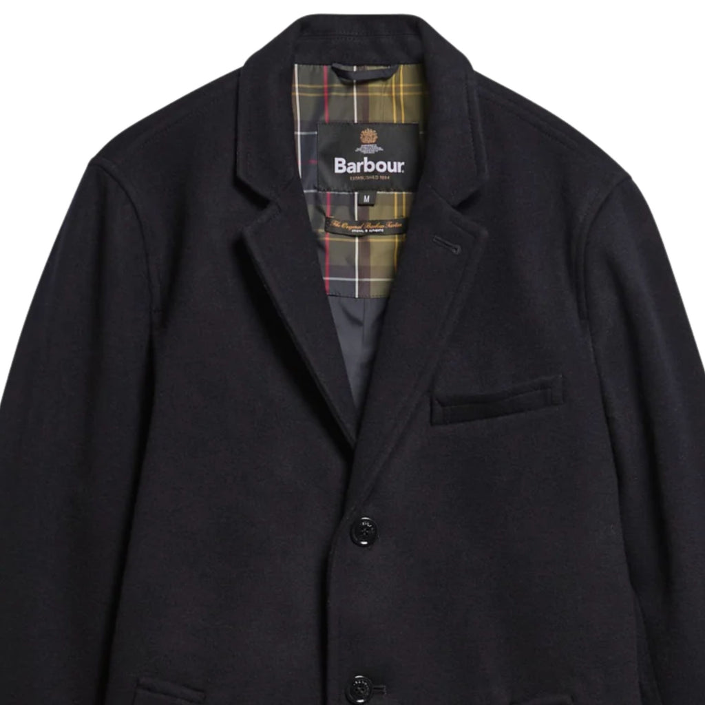 Barbour Umbridge Wool Tailored Coat - Navy
