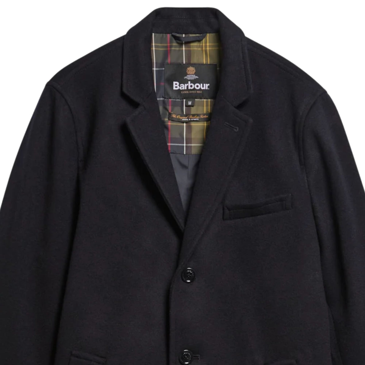Barbour Umbridge Wool Tailored Coat - Navy