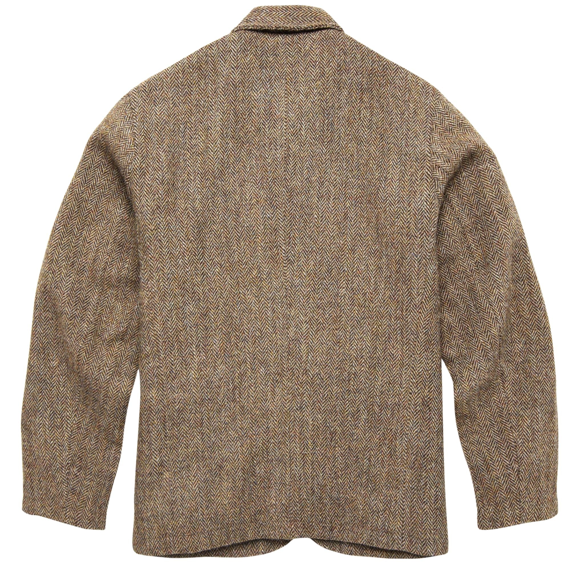 Universal Works Harris Tweed OG Bakers Jacket - Sand/Brown