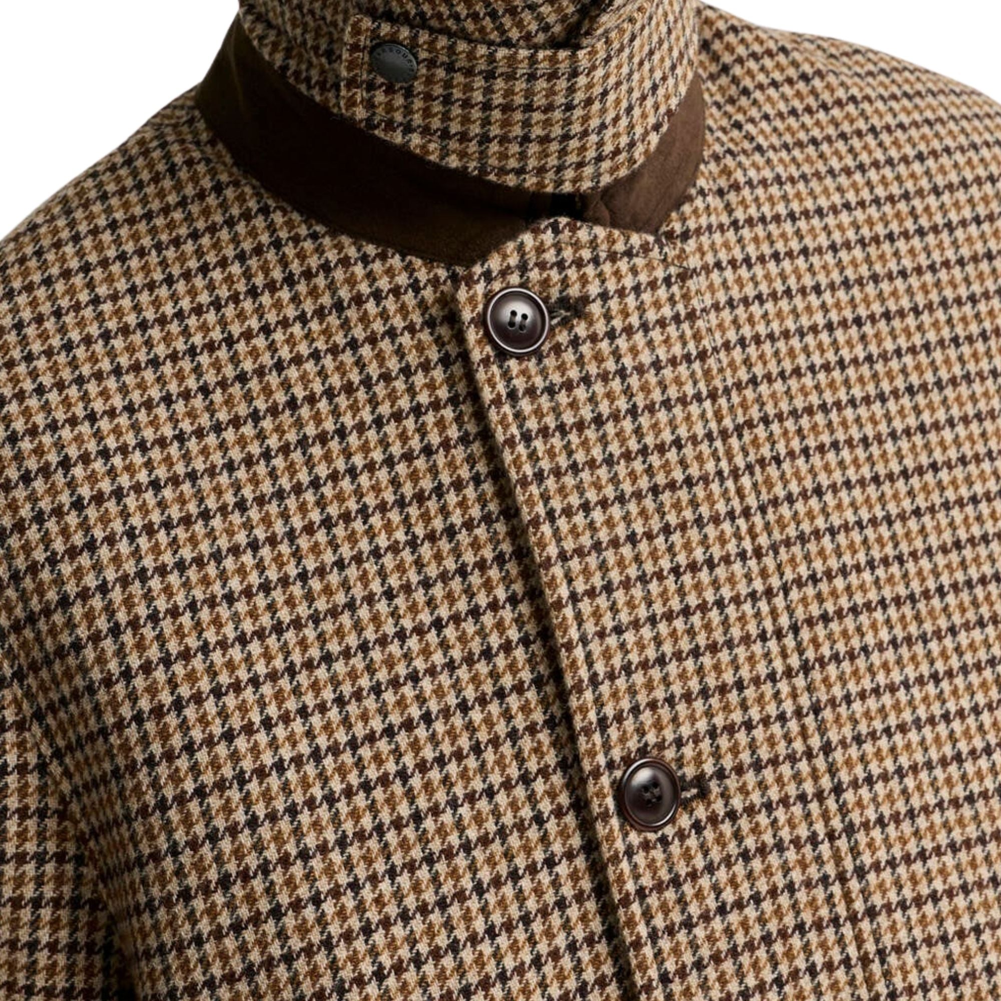 Barbour Modified Border Wool Jacket - Dark Sand MWO0310SN