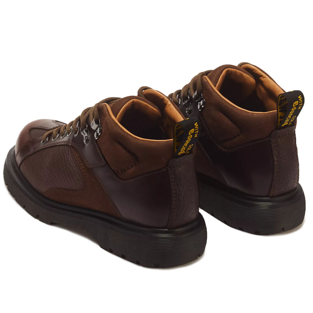 Dr. Martens Wayborne Mayhem Leather Lace Up Boots - Dark Brown