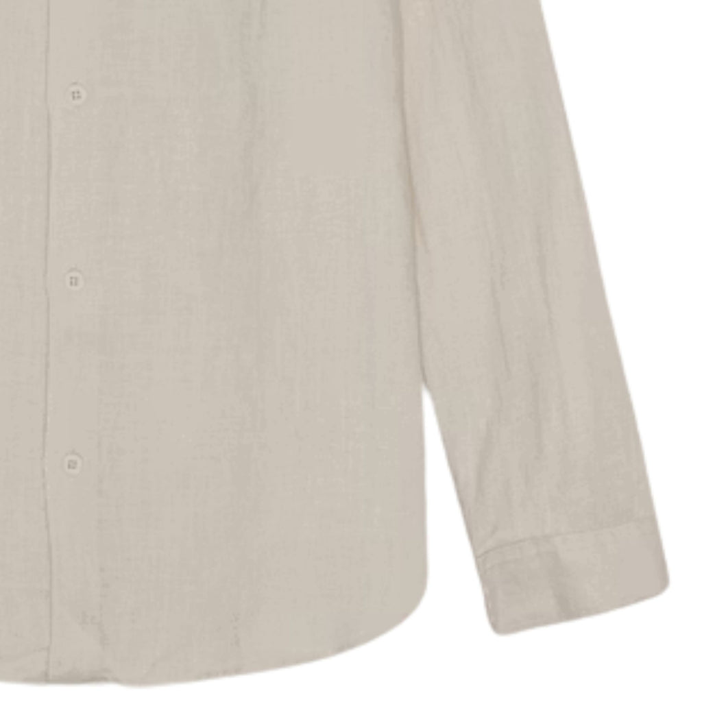 NN07 Enzo Classic Collar Linen Shirt - Oat