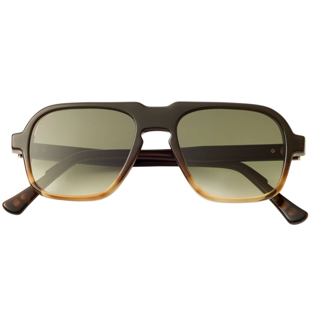 Oscar Deen Fraser Sunglasses - Mocha/Green
