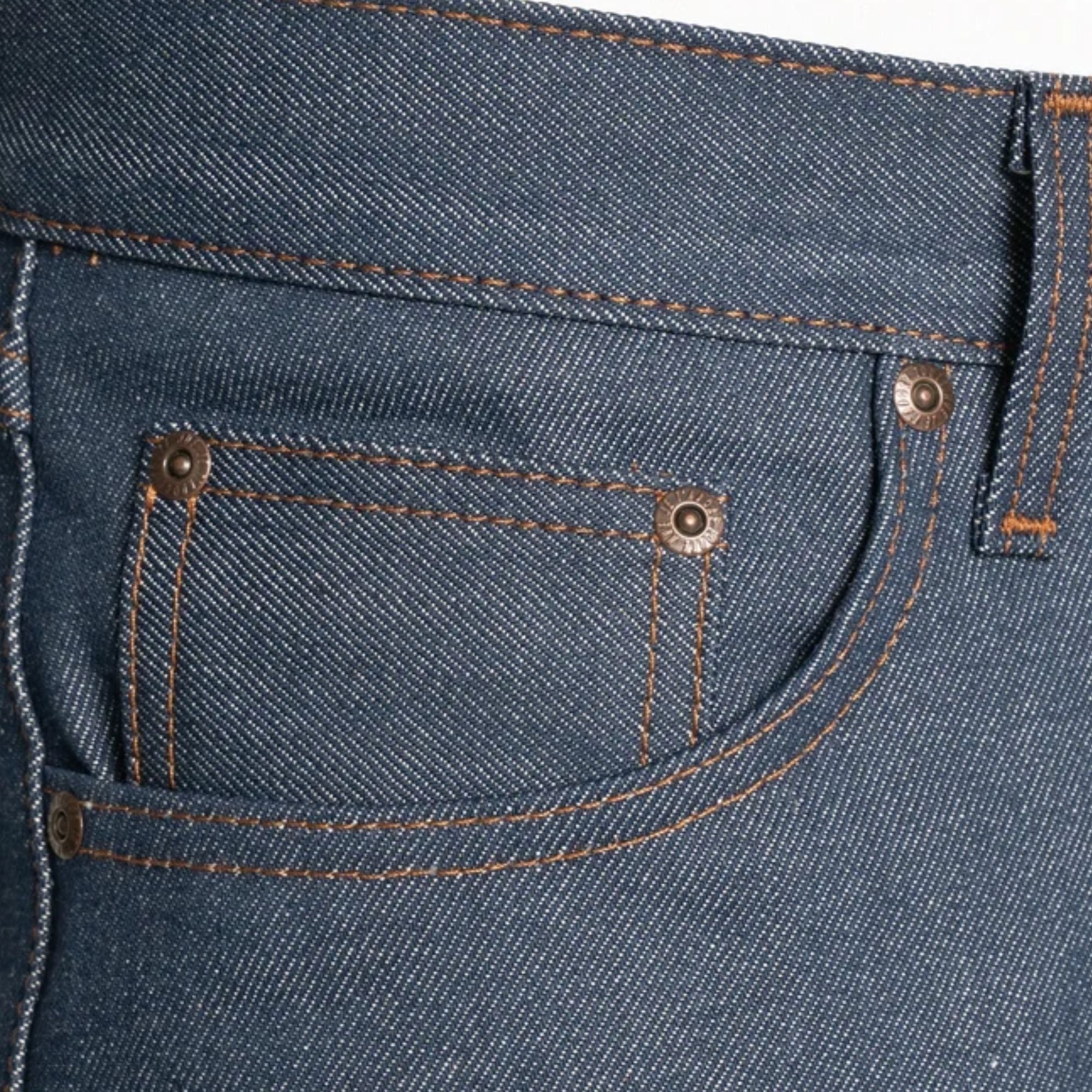 Naked and Famous Denim True Guy Natural Indigo Selvedge - Natural