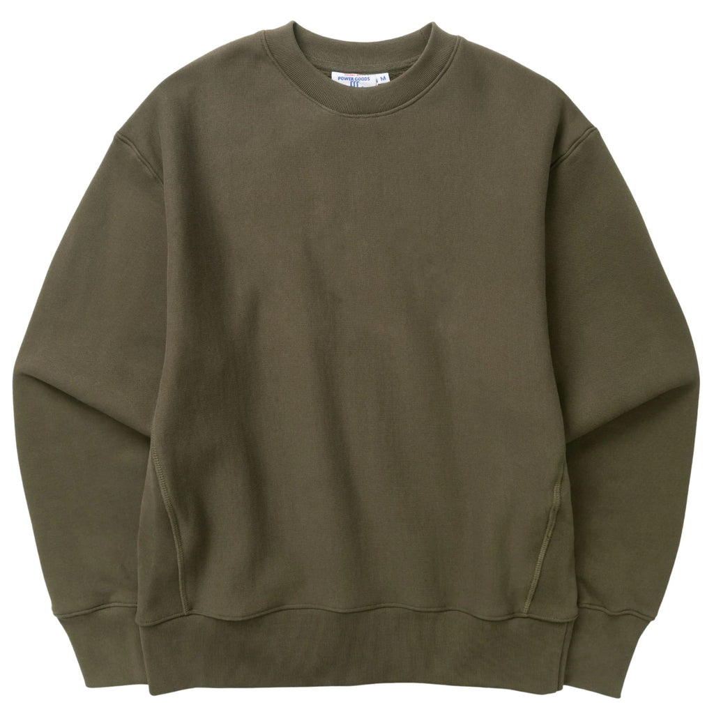 Power Goods Super Weight Crewneck - Dark Olive